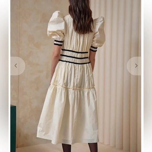 Hunter Bell Rene Dress Ivory size 4 - Picture 2 of 10